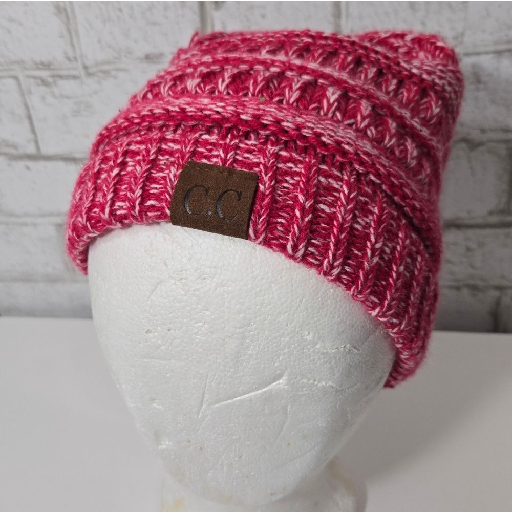CC Boutique pink beanie